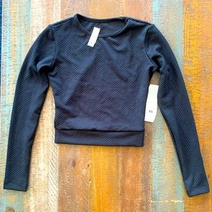 Seea Palomar Crop Top Rashguard (Black-XS)